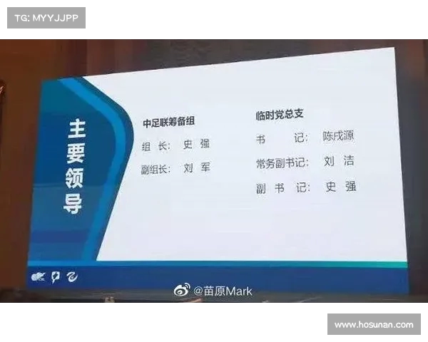 李璇:原中足联筹备组组长史强正式调离中国足协,背后原因引发关注 李璇:原中足联筹备组组长史强正式调离中国足协,背后原因引发关注